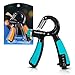 TOMSHOO Hand Grip Strengthener Hand Strength Trainer Exerciser Gripper Adjustable Resistance 22-88 Lbs Update With Counter (Blue)