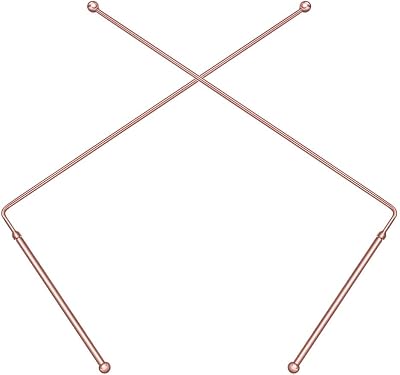 IXGNIJ 99.9% Copper Dowsing Rods Two Pack 10 inch Divining Rods