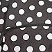 SMARTHAIR Professional Salon Cape Polyester Haircut Apron Hair Cut Cape,50”x57”,Black /White dots C375001A