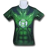 DC Comics Mens Green Lantern Suit Up Sublimated Costume T-shirt