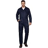 JPXH Navy Blue Adult Jumpsuit Coveralls Halloween Costume for Men Jumpsuit Horror Killer Costume Mechanic Work Uniform
