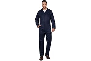 JPXH Navy Blue Adult Jumpsuit Coveralls Halloween Costume for Men Jumpsuit Horror Killer Costume Mechanic Work Uniform