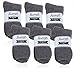 Pembrook Non Skid/Slip Socks – (6-Pack – Gray) – Hospital - Fuzzy Slipper Socks – Great for adults, men, women. Designed for medical hospital patients but great for everyone
