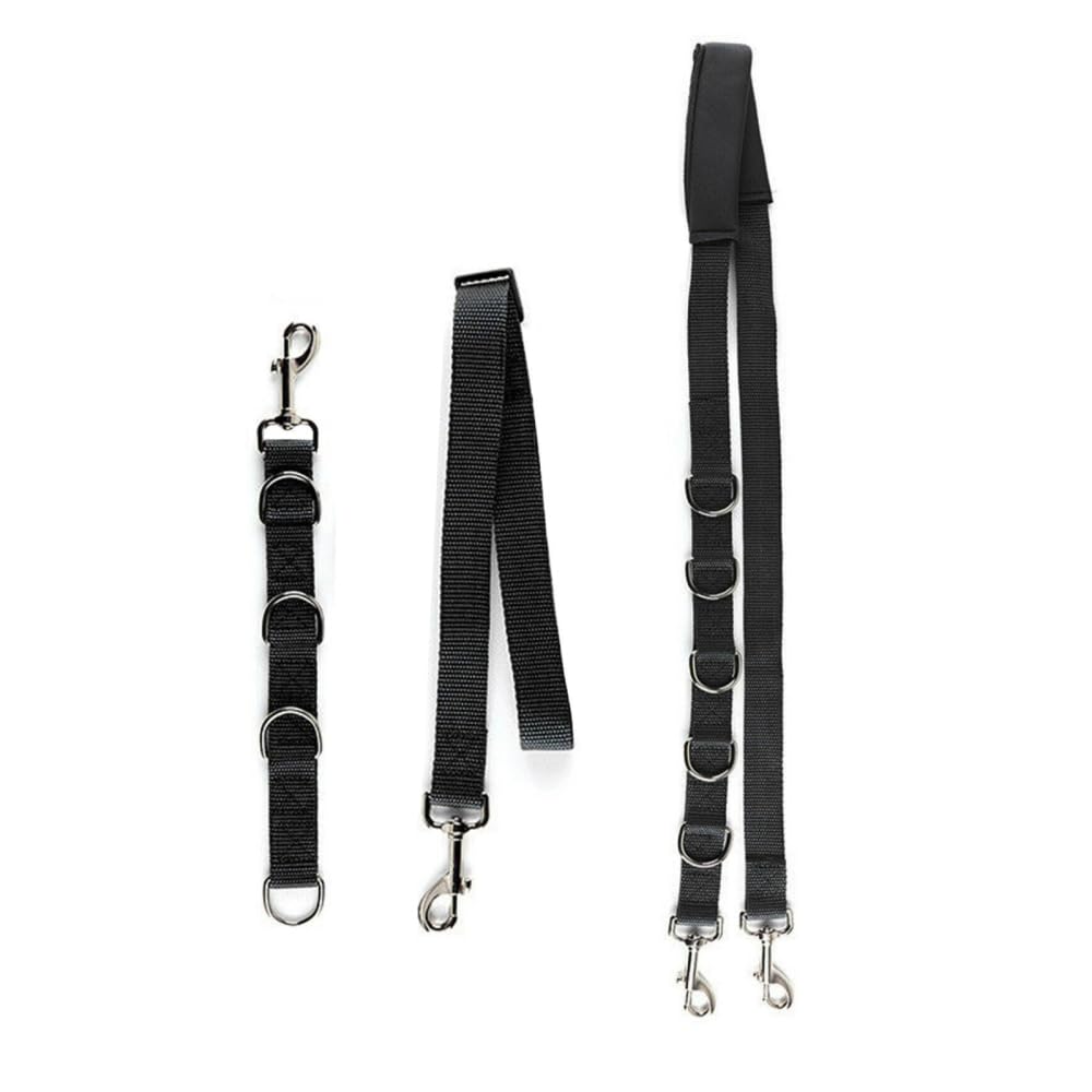 Techigher Pet Dog Grooming Loops, 3 Pcs Nylon Dog Grooming Belly Strap with Adjustable D-Rings for Pet Grooming Table Bathtub Dog Cat Puppy Bathing Supplies black