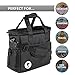 Top Dog Pet Gear Black Dog Travel Bag for Supplies - Includes Travel Bag, Travel Dog Bowls, Food Storage - Airline Approved Dog Bags for Traveling - Dog Travel Accessories for Camping, Beach