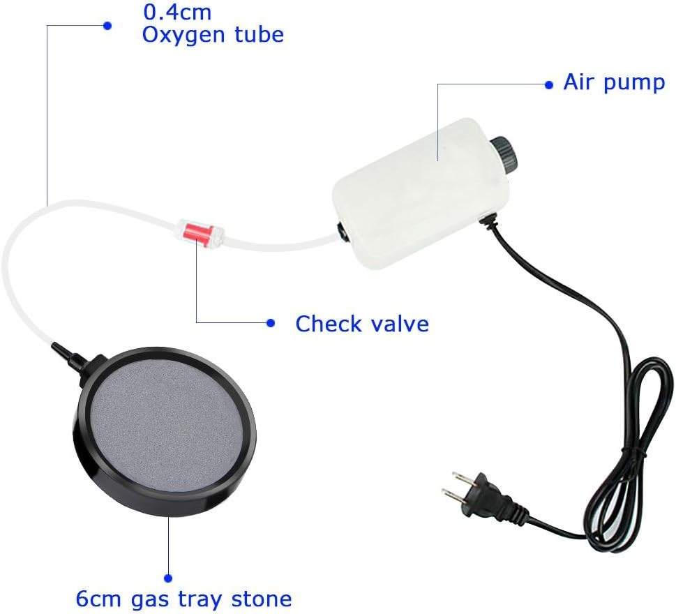 Air Stone Disc,1 PCS Aquarium Bubble Disk/Air difusser Bubble Diffuser 10.7CM Pond Pump Hydroponics Decor replacement for Decorative Hydroponics Aquarium Fish Tank Pump - Image 4