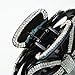 Women Elegant Butterfly Diamond Hair Clip Claw Big Large Hair Accessories Side-knotted Clip