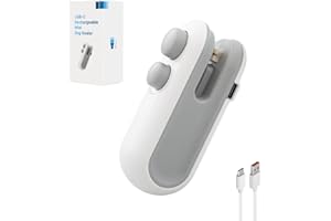 LX IntMfr. Mini Bag Sealer, USB-C rechargeable, 2 in 1 Heat Sealer with Cutter and Magnet, Mini Resealer Machine for Plastic Bags Snack Bags. Authorized Seller: Luke X