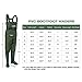 TIDEWE Bootfoot Chest Wader, 2-Ply Nylon/PVC Waterproof Fishing & Hunting Waders with Boot Hanger for Men and Women Green Size 7