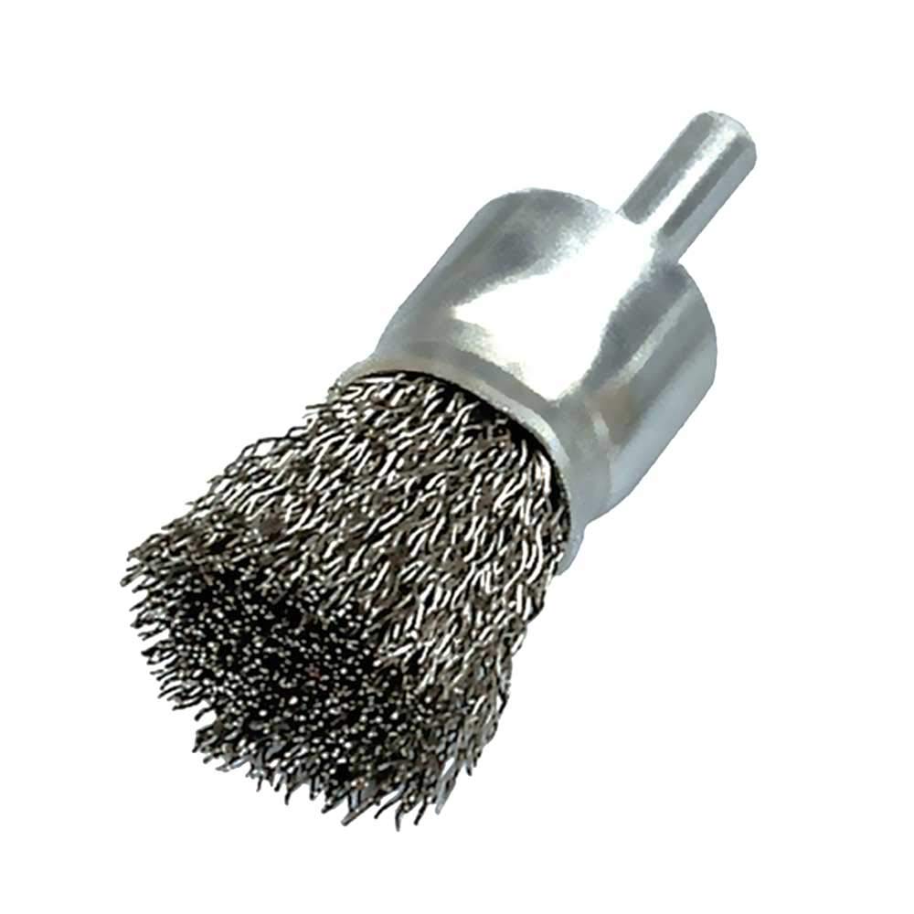 Osborn 2509162 End Brush Crimped of Steel Wire, 0 V, Silver