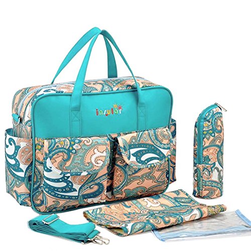 KF Baby Rox Diaper Bag Value Set, with Crossbody bag strap, Changing Pads, more