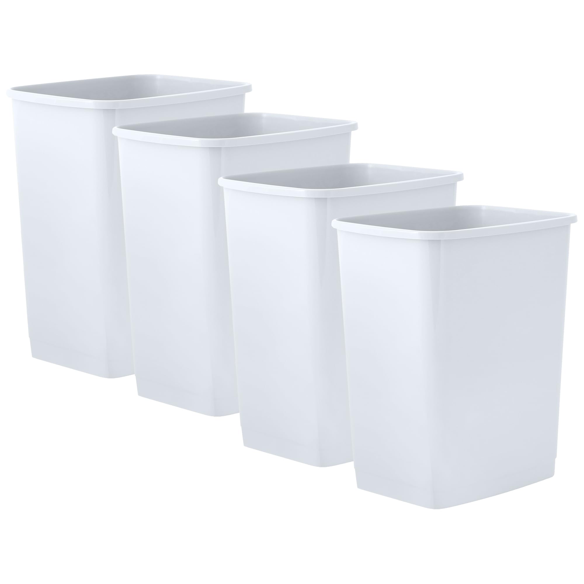 Superio Small 2.5 Gallon Plastic Trash Can, Waste