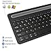 Zoweetek Rechargeable Wireless Bluetooth Keyboard with Touchpad and Numeric Keypad for Windows, Mac OS, Android, iOS, Tablet and Smart Phone