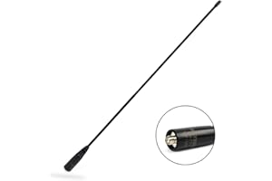 TWAYRDIO 144/430 SMA-Female Radio Antenna VHF/UHF Flexible Antenna for Baofeng UV-5R UV-5RA BF-888S Handheld Radio