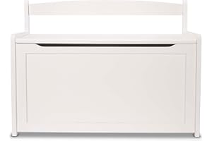 Melissa & Doug Toy Chest, Wooden Toy Storage Box with Safety-Hinged Lid, Kids Toys Storage Organizer for Playroom, Bedroom, &