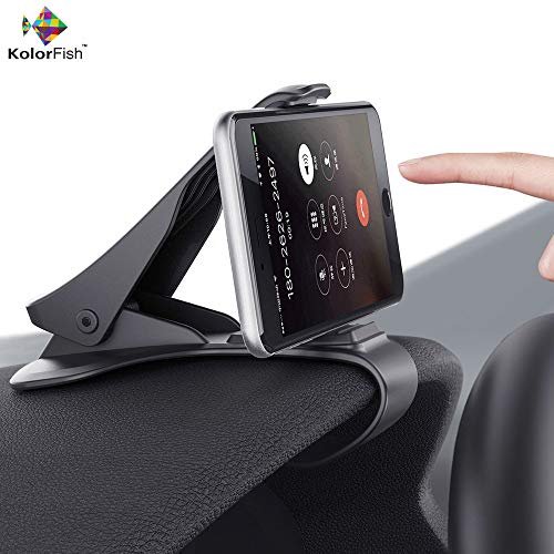 KolorFish Anti Skid Dashboard Car Mobile Holder Cradle Stand for Cell Phones up to 6.5 inches (Black)