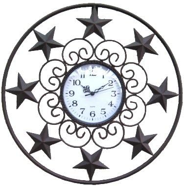 De Leon Collections Star Wall Clock 18"