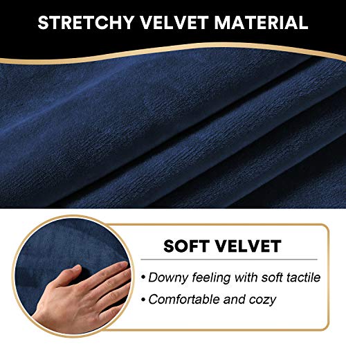 Recliner Chair Cover Velvet Stretch Recliner Couch Covers 4Pieces