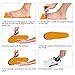Shoe Insole Inserts plantar fasciitis Unisex Gel Arch Support Sport Orthotics for flat feet Men Cut free Size 8 - 12