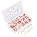 Baban 280 Pcs Flat Ring Copper Washer Assortment Flat Washers Kit 12 Size Types
