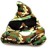 VESNIBA 2017 Amusing Emoji Emoticon Cushion Heart Eyes Poo Shape Pillow Doll Toy Gift (Camouflage)