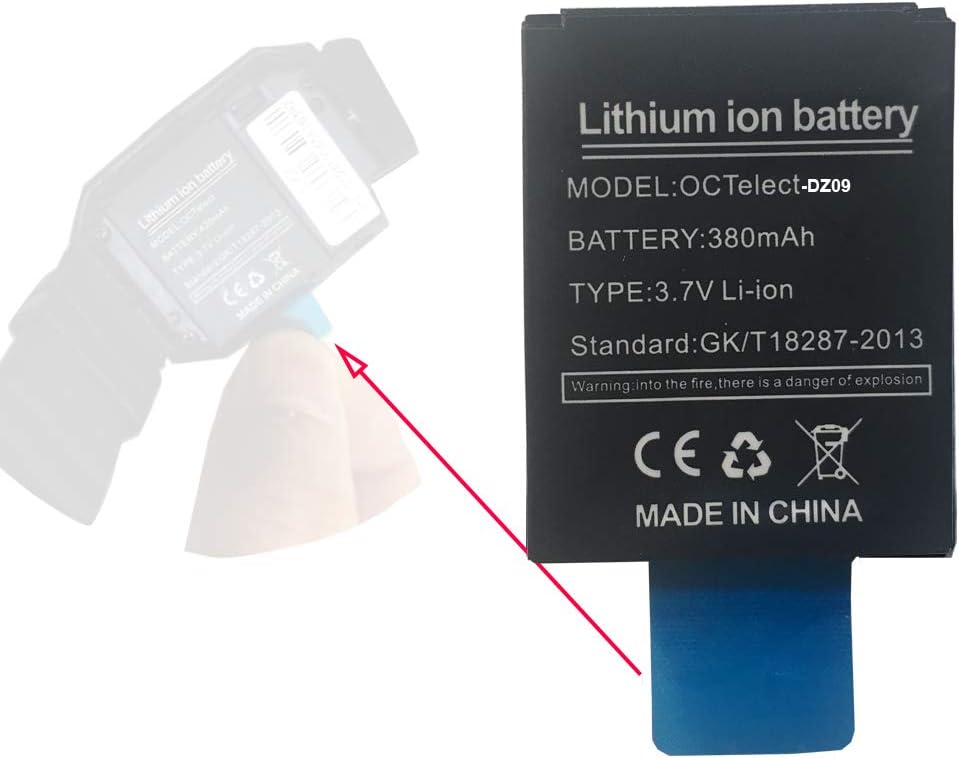 Batería de litio recargable DZ09 de la batería de Smartwatch con ...