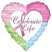 Birthday Express - Pink Ribbon Celebrate Life Foil Balloon - , 18"
