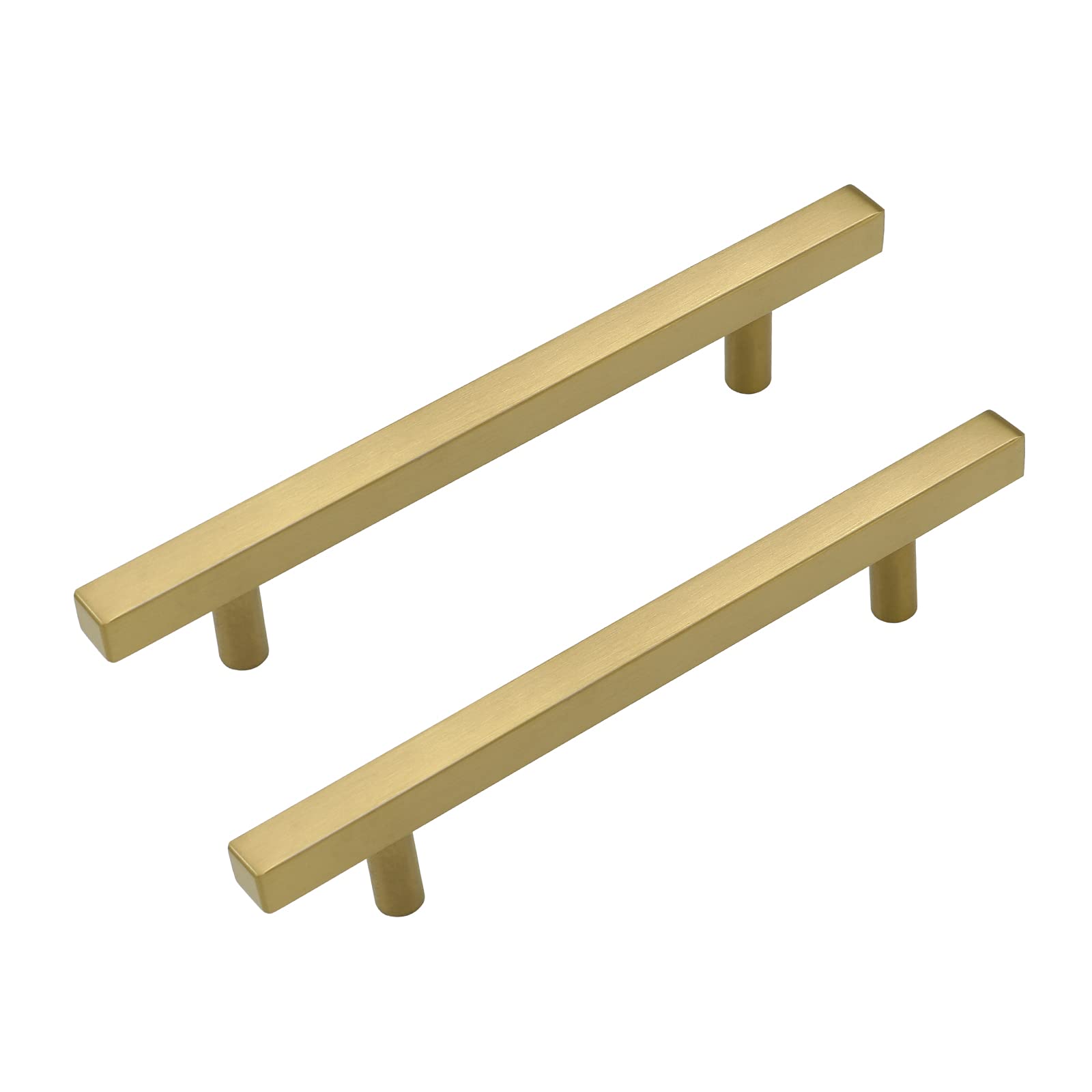 LONTAN 10 Pack Gold Kitchen Handles 128mm Gold Cupboard Handles Cabinet Hardware Drawer Pulls Kitchen Cupboard Furniture Stainless Steel