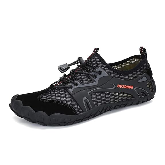Dannto Herren Wanderschuhe Trekkingschuhe Wasserdichte Anti-Rutsch Super Atmung Wanderstiefel Sportlich Bequem Sommer LeichtO