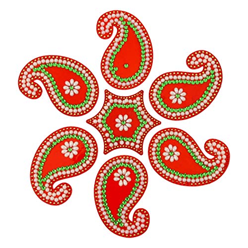 AMBA HANDICRAFT Rangoli/Home Decor/Diwali / Gift for Home/Interior Handcrafted/Floor Stickers/Wall Stickers/Wall Decoration/Floor Decoration/New Year Gift/Party. Rangoli 15