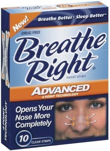 Amazon Com 100 Strips Breathe Right Advanced Nasal Strips Health Personal Care