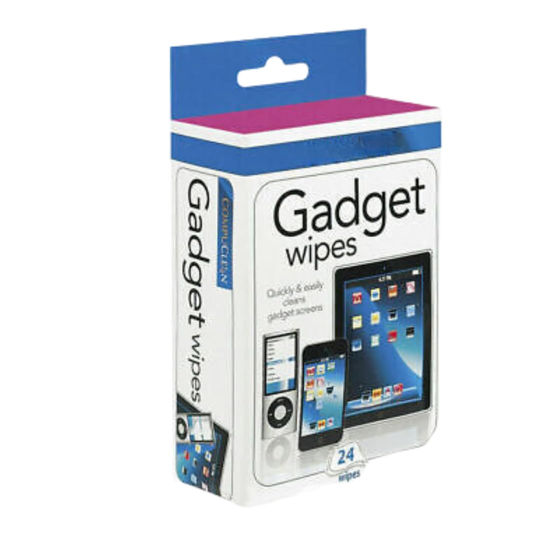 Citystores® 24 Gadget Wipes | Touchscreen & Screen Cleaner Wipes | Ideal for Keyboards, Laptops, Smartphones & More