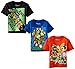 Teenage Mutant Ninja Turtles Little Boys' Toddler 3-Pack T-Shirts, Multi Colored, 2T