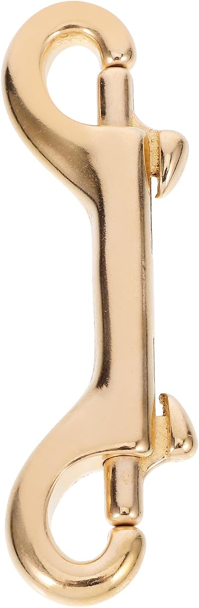 UKCOCO 90mm Brass Double Ended Bolt Snap Hook Clasp for Dog Leash Bag Strap