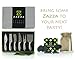Zazza Premium 6-Piece Cheese Knife Set PLUS 5 Cheese Markers Set 2 Soapstone Chalks with Gift Box Perfect for Charcuterie Boards Wine and Cheese Parties