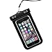 Parboo Universal Waterproof cellphone Case, waterproof phone bag for iPhone 6S,6,6S Plus,7 SE 5S, Galaxy S7, S6 Note 5 4, HTC,LG, Black