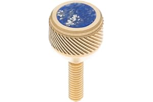 KGUBRASS saxophone Neck Screws 135 Heavy by KGUMusic for alto, tenor, soprano, baritone sax for YMH, Keilwerth, Antigua, Buffet, Selmer TS44 (Raw Brass, Lapis Lazuli)