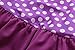Attraco Baby Girls Polka Dot Ruffle Swimsuit One Piece Swimwear Bowtie 3T