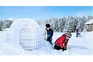 Secure Igloo Snow Structure – Outdoor Winter & Christmas Playhouse with 2 Doors, Multi-Season Snow Fort, 1000 lb Capacity, HD