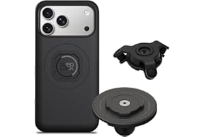 Quad Lock 1" Ball Top Cap Phone Mount Kit with MAG Phone Case and MAG Wireless Charging Head for iPhone 17 Pro Max, Compatibl