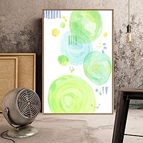 Floating Framed Canvas Wall Art for Living Room, Bedroom Watercolor Canvas Prints for Home Decoration Ready to Hang - 16x24 inches