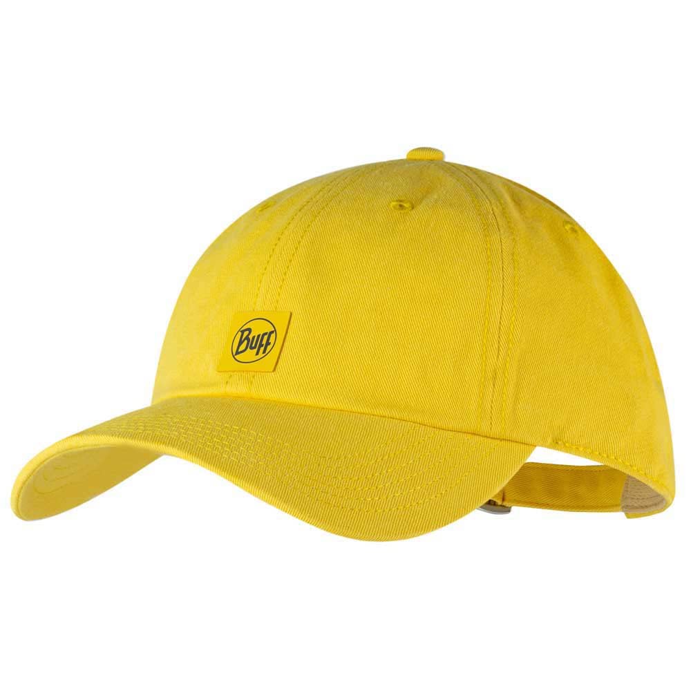 Buff Adults Solid UPF 50 6 Panel Lightweight Running Baseball Cap Hat - Yellow