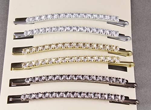 Hair Clips Set Pack 6 Silver Gold Grey Bobby Bobbi Pins Clip Barrette Hairpin Accessory Colored Hair Clips For Women Girls