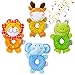 TUMAMA Baby Toys for 3, 6, 9, 12 Months Newborn, Soft Cute Stuffed Animal Rattles for Baby and Infant Developmental Hand Grip, 4 PCS