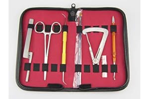 Airgoesin Denture Ceramic Porcelain Sculpturing Knife Spatula Blade Brush Carving Hand Plaster Dental Crown Gauge Caliper