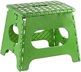 Home-it Super quality Folding Step Stool great for kids and adults 9 Inches. Green, holds up to 300 LBS ()