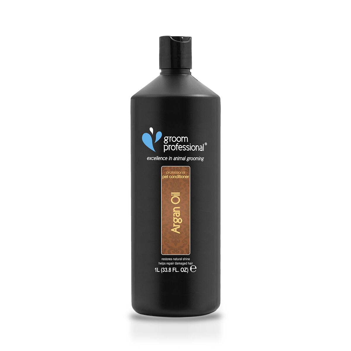 GROOM PROFESSIONAL Argan Oil Dog Conditioner - Repairing Dogs with Damaged Hair - Detangling - For Dry and Itchy Skin - Renewing Formula, 1 Litre