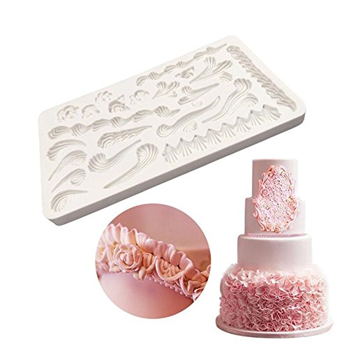 image for Youzpin Cake Lace Embossing DIY Decorating Tools, Cake Fancy Skirt Dec