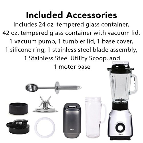 Tribest Glass Personal Vacuum Blender PBG5001A Antioxidation Vacuum