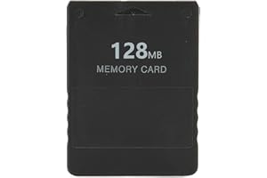 Kodrily PS2 Memory Card, High Speed Game Memory Card, 15% Speed Up Portable Memory Cards, Compatible with ABS PS2 Accessories Replacement for Saving Games and Information (128MB)
